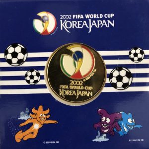 日韓ワールドカップ　記念メダル　外箱
