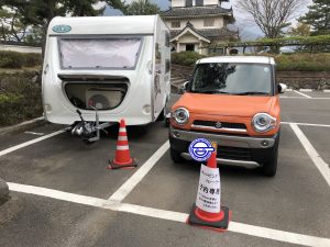 島原城 キャンピングトレーラー正面