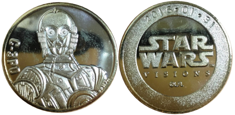 スター・ウォーズ展　記念メダル　C-3PO