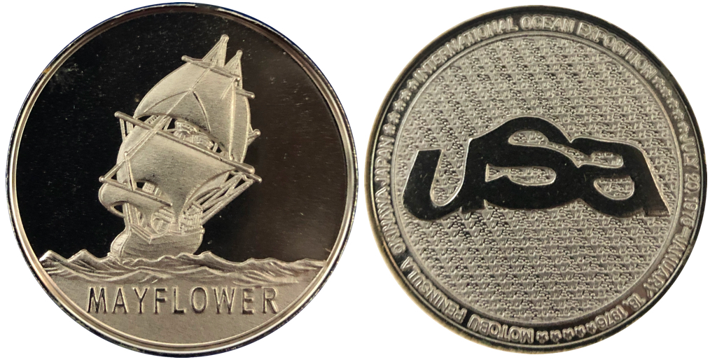 アメリカ建国200年祭　記念メダル　メイフラワー