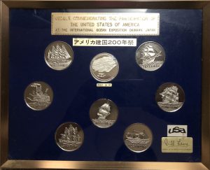 アメリカ建国200年祭 記念メダル 額装
