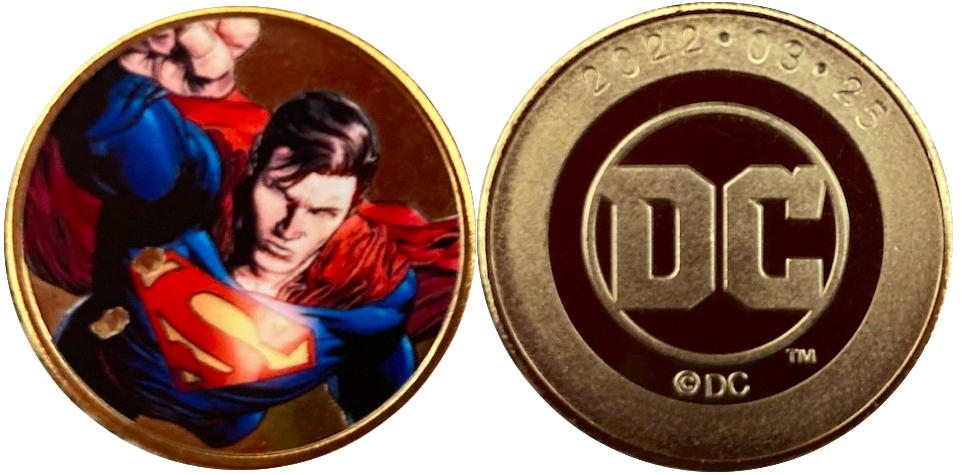 DC展 スーパーヒーローの誕生　記念メダル　スーパーマン