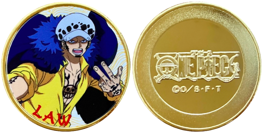 フジテレビショップ　フジさん　東京駅店　記念メダル　ONE PIECE　トレーディングメダル　ロー