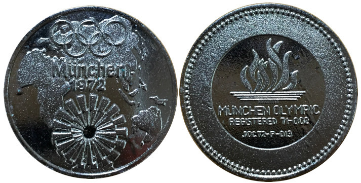 ミュンヘンオリンピック　記念メダル　銀